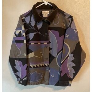 Sigrid Olsen Women's Size M, Geometric Art Button Up Jacket    J2134